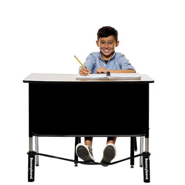 Bouncybands For Extra-Wide School Desks, Black Tubes